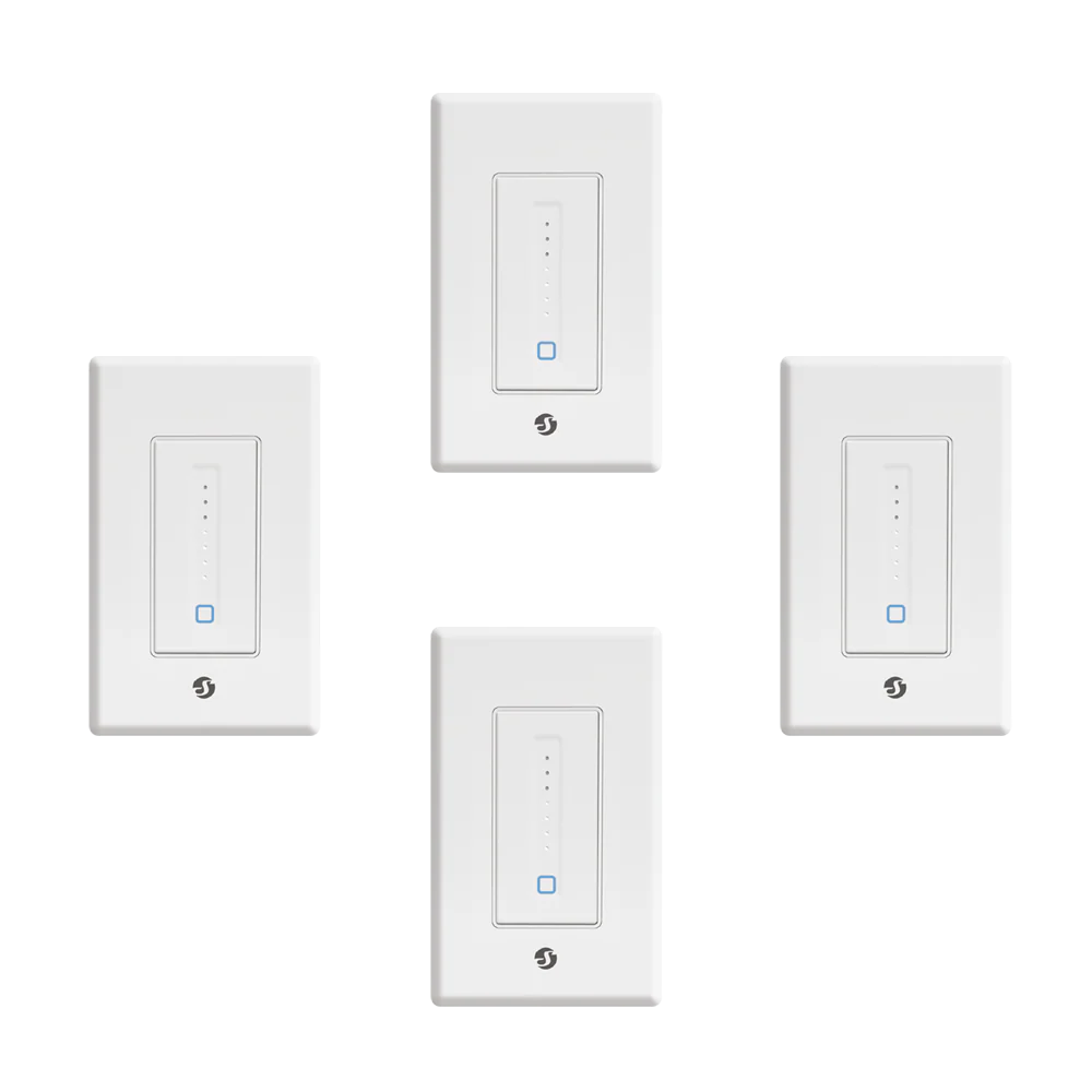 Shelly Plus Wall Dimmer UL. Wi-Fi Smart Wall Dimmer, Simple 4-wire design (Open Box)