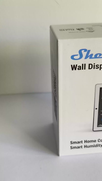 Shelly Wall Display. Wi-Fi smart control panel with 5 A integrated switch and color display + BLU HT