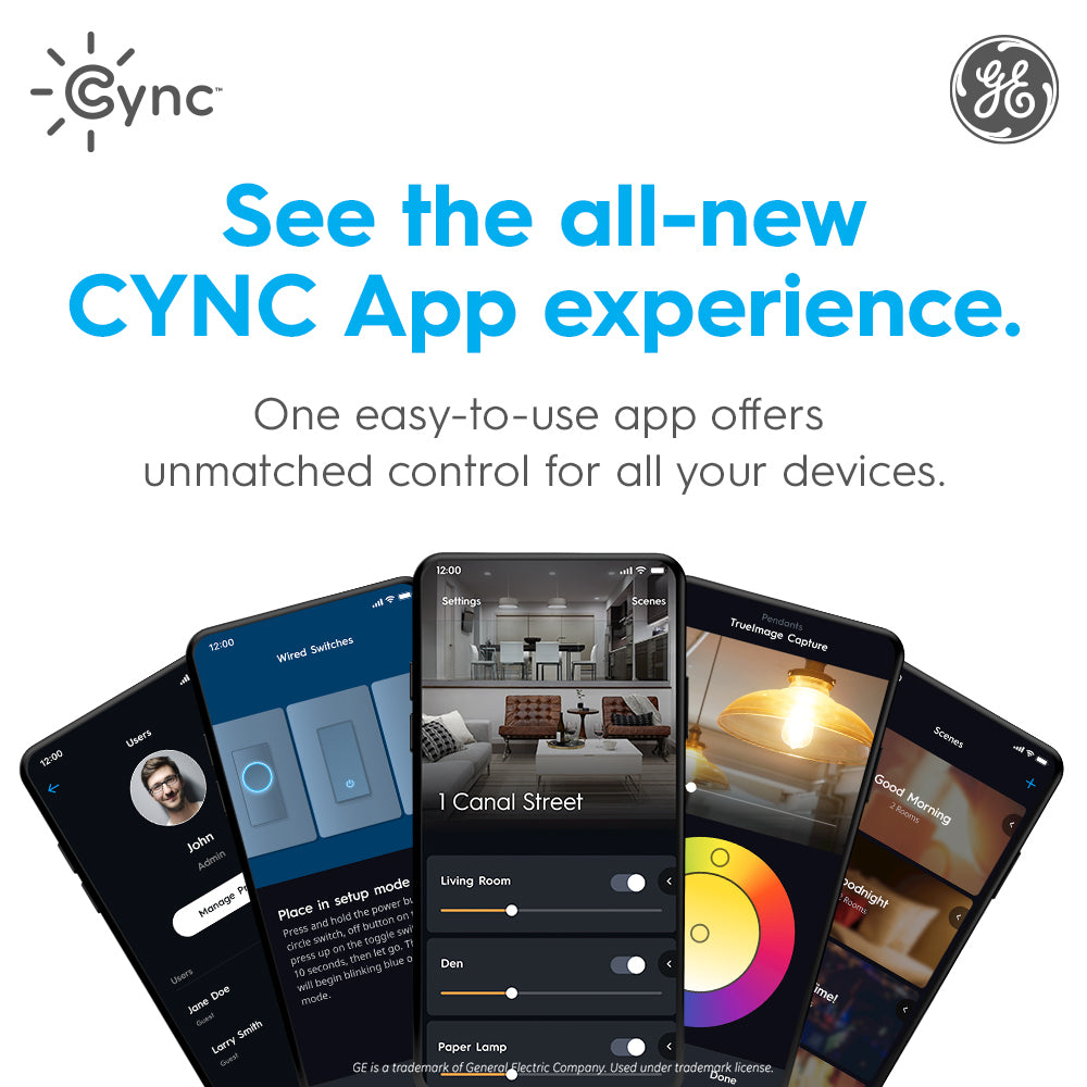 Bombilla inteligente Cync Tunable White A19. Bluetooth y Wi-Fi, funciona con Alexa y Google Home (paquete de 2; el empaque puede variar)