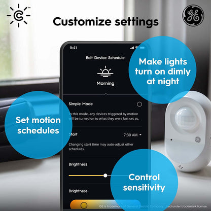 Sensor de movimiento inteligente sin cables Cync (el embalaje puede variar)