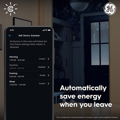 Sensor de movimiento inteligente sin cables Cync (el embalaje puede variar)