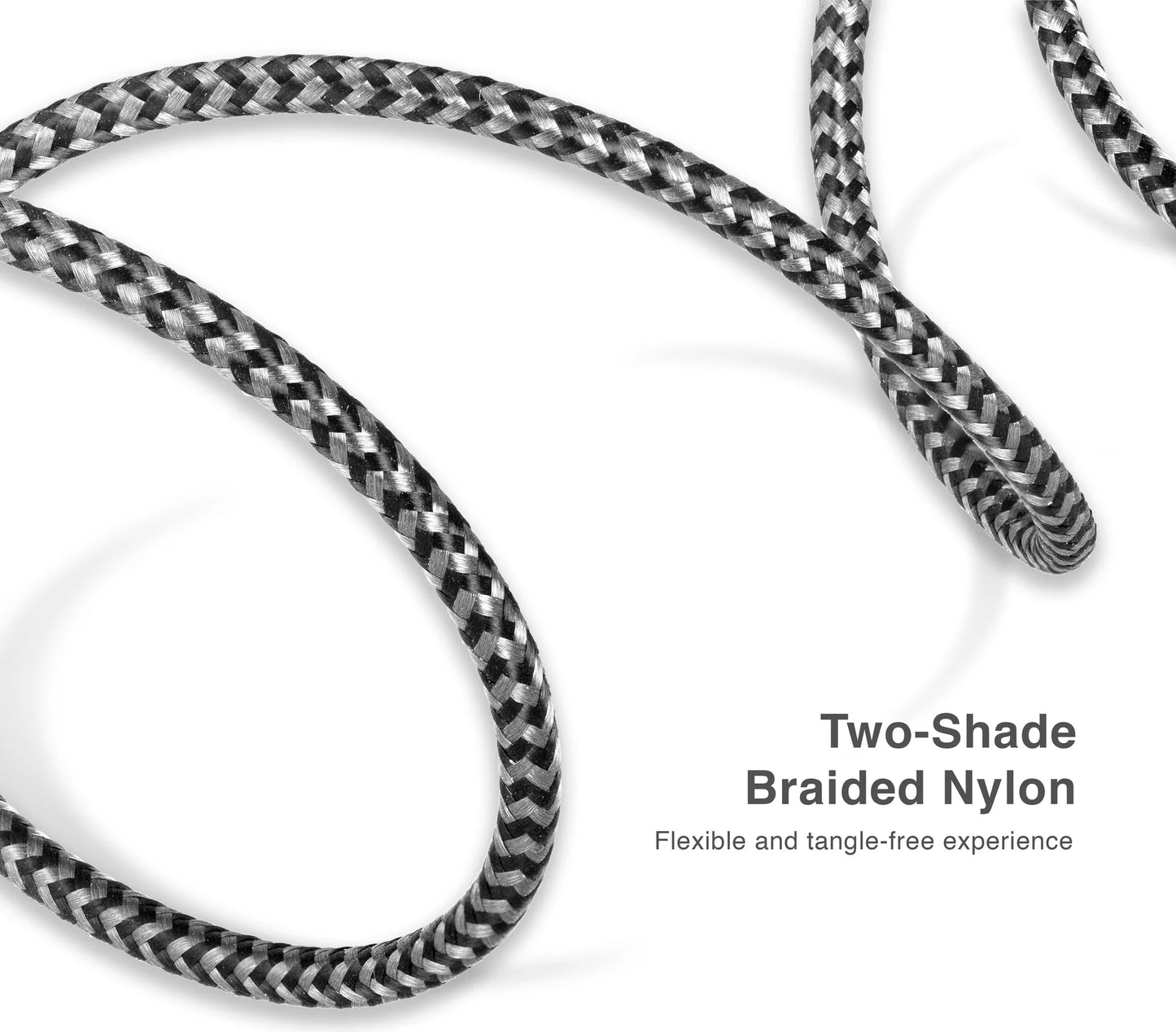 Cable Type-C to USB 2.0, Fast Charging, Nylon Braided, 1.8M/6FT