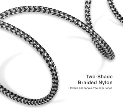 Cable Type-C to USB 2.0, Fast Charging, Nylon Braided, 1.8M/6FT