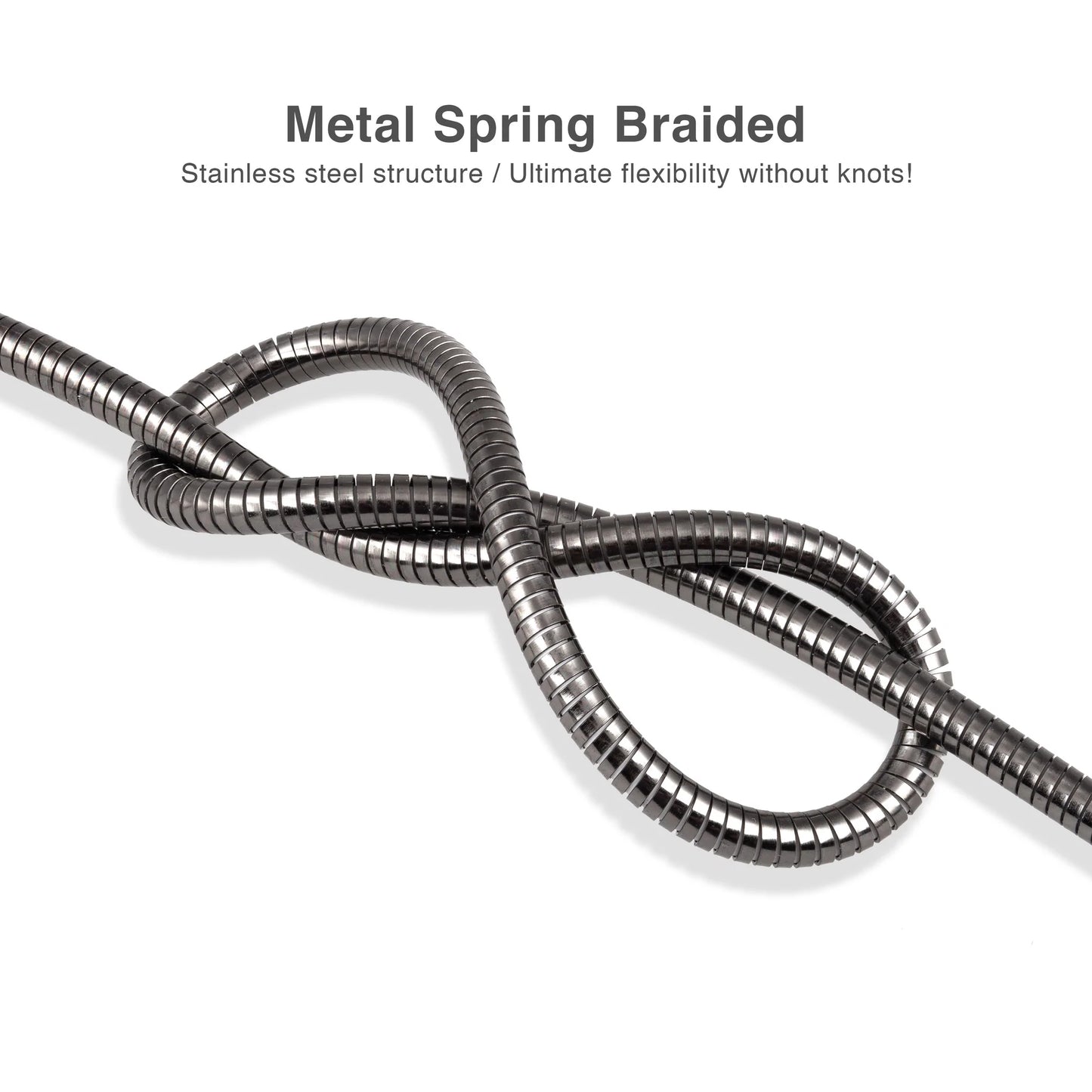 Cable Lightning to USB 2.0 - Metal Braided Body - Fast Charging - 1M/3.2FT