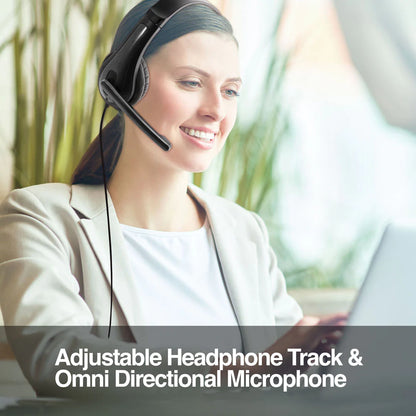 Stereo Headset with Microphone and Volume Control  USB Connector. Metro 78