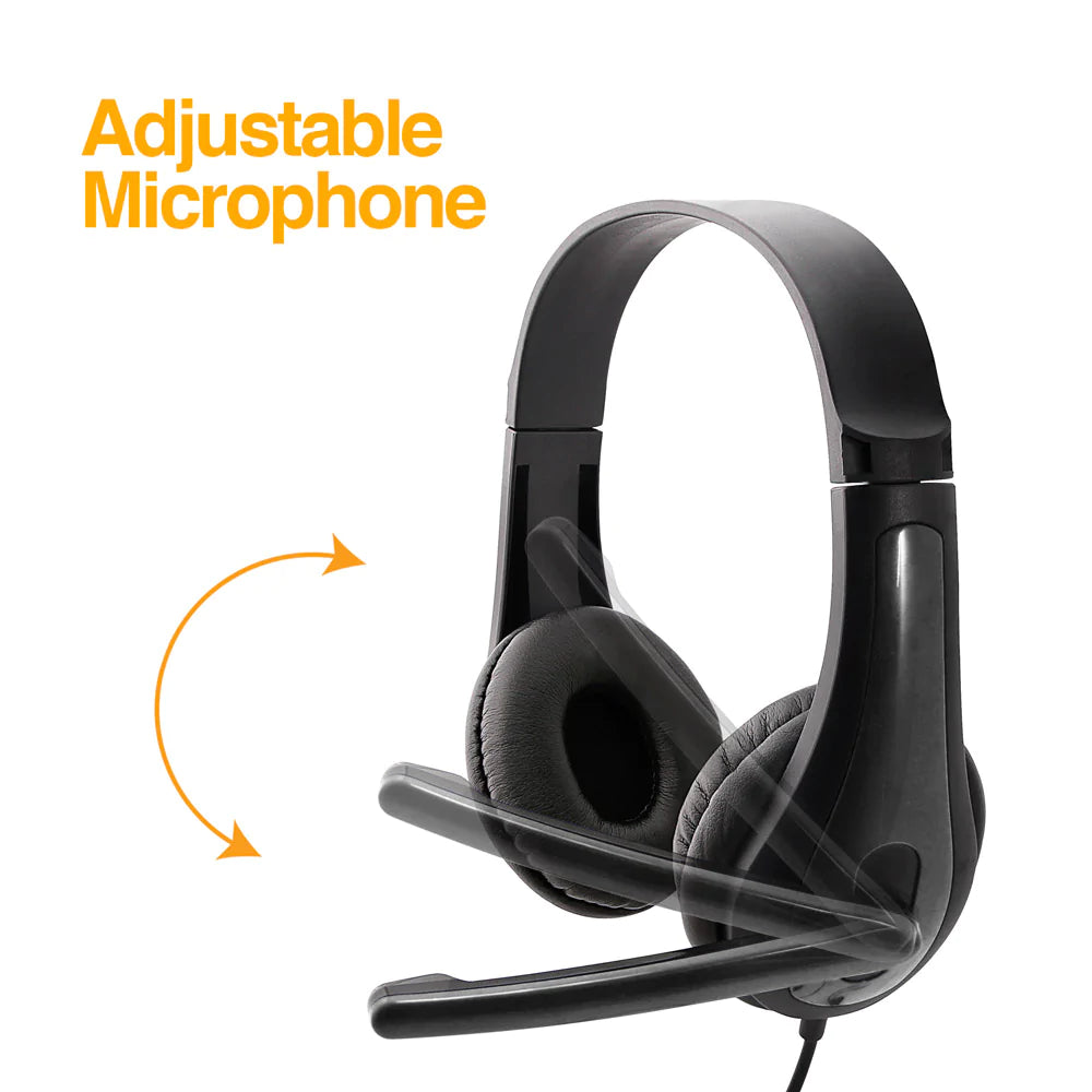 Auriculares Estéreo con Micrófono y Control de Volumen Conector USB. M –  Digital Bay Tech