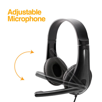Stereo Headset with Microphone and Volume Control  USB Connector. Metro 78