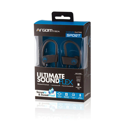 Earbuds FLEX Wireless BT Sweat Proof - Sport - Integrated Controls - Flat Cable