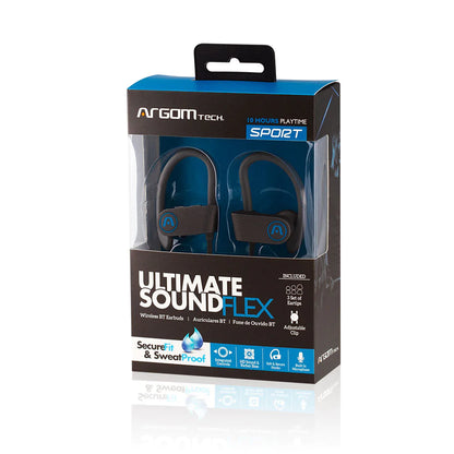 Earbuds FLEX Wireless BT Sweat Proof - Deportivos - Controles integrados - Cable plano