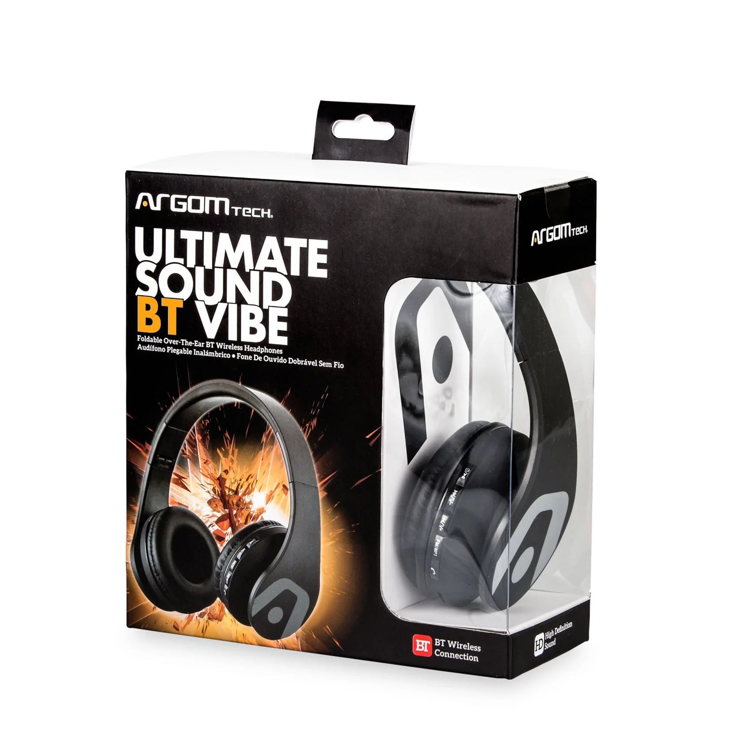 Headset Vibe - Wireless or Mini jack 3.5mm - Over the Ear- FM Radio