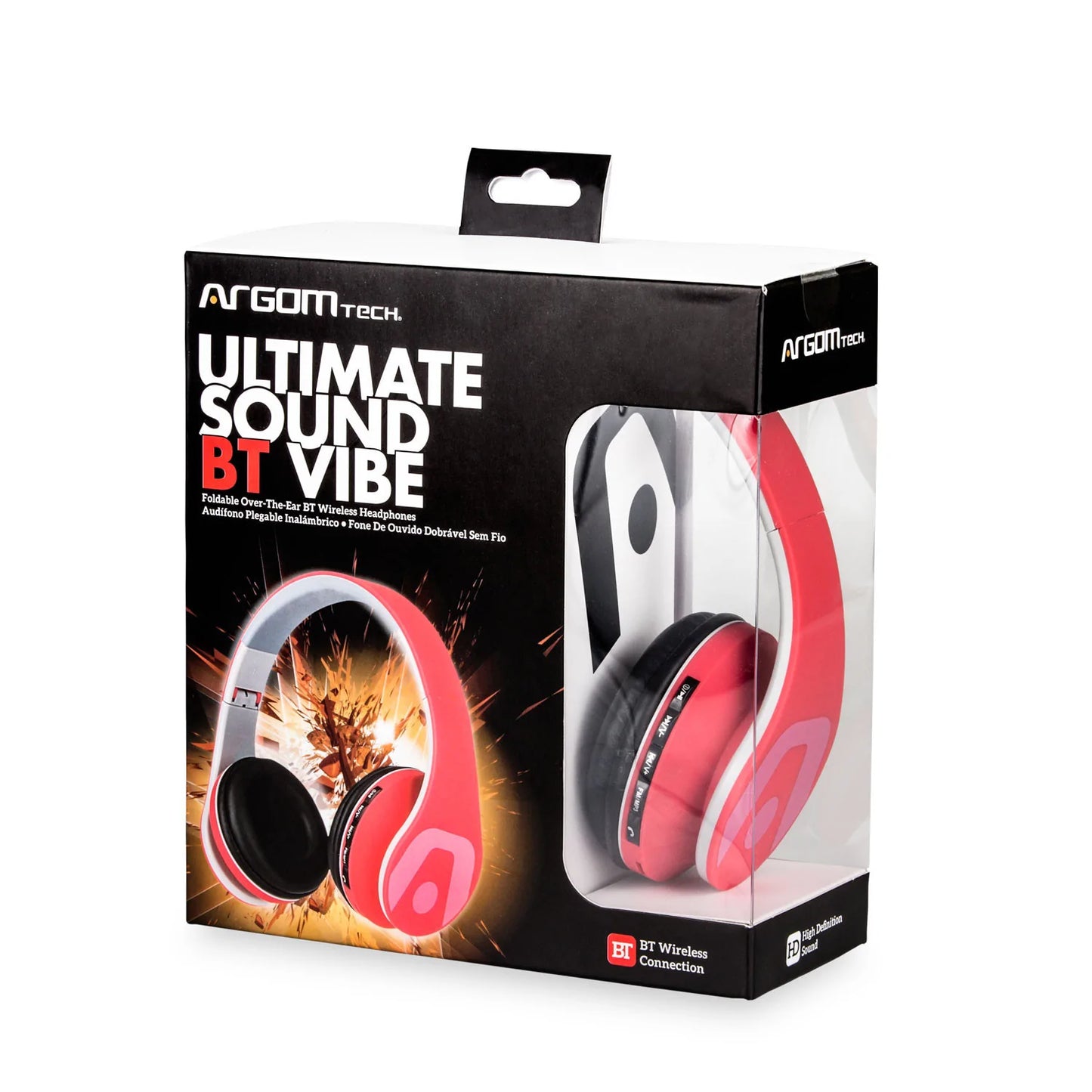Headset Vibe - Wireless or Mini jack 3.5mm - Over the Ear- FM Radio