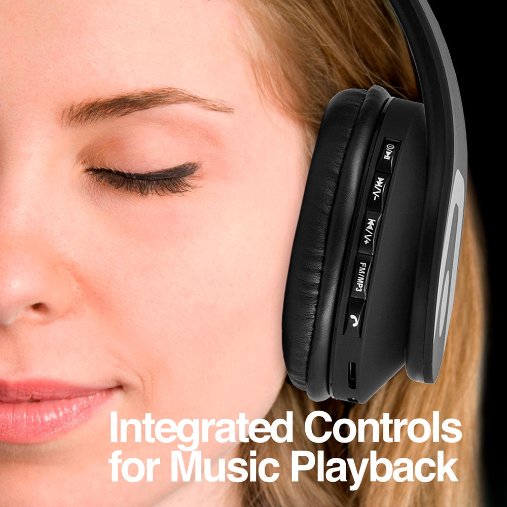 Headset Vibe - Wireless or Mini jack 3.5mm - Over the Ear- FM Radio