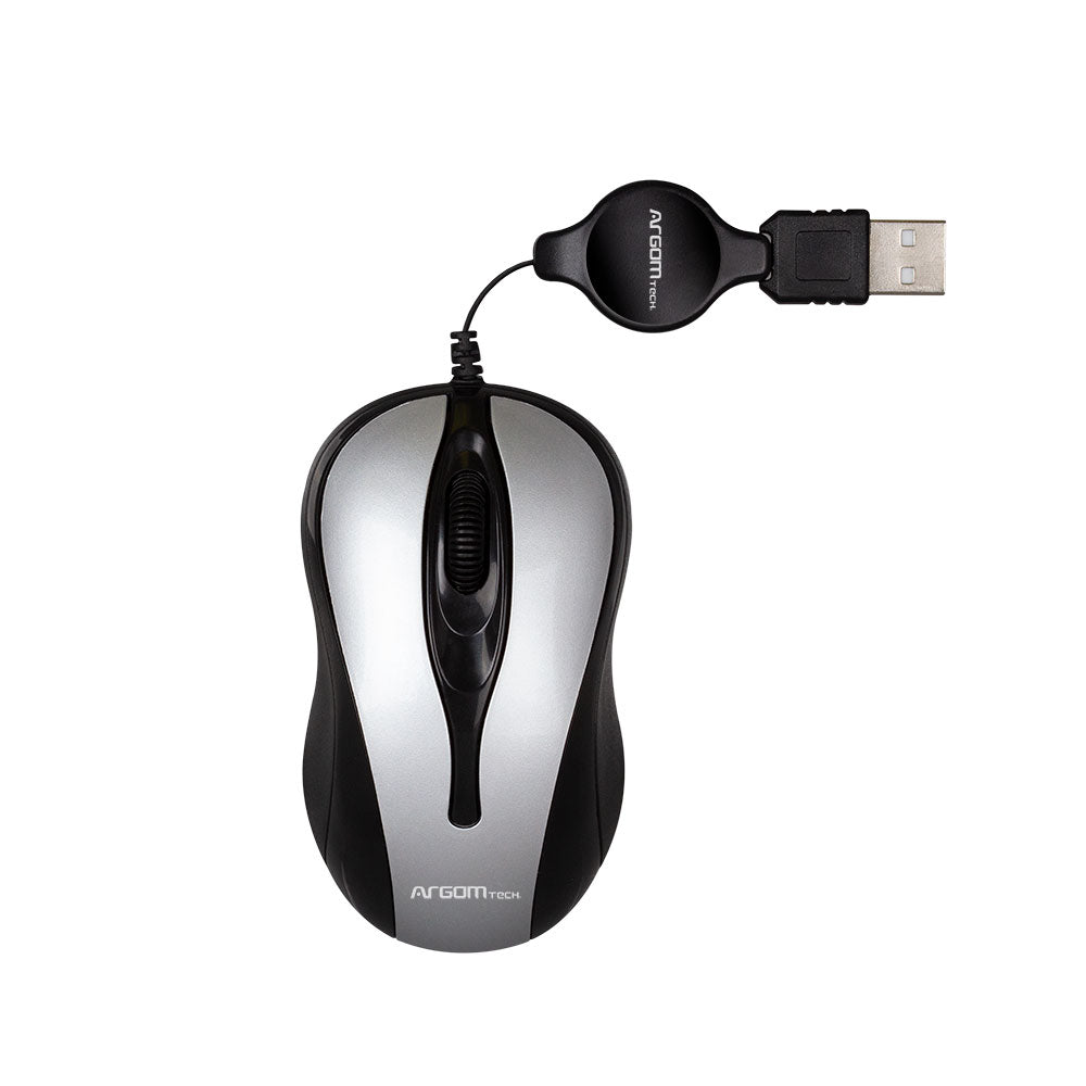 Mouse Óptico Retráctil 1000 DPI USB