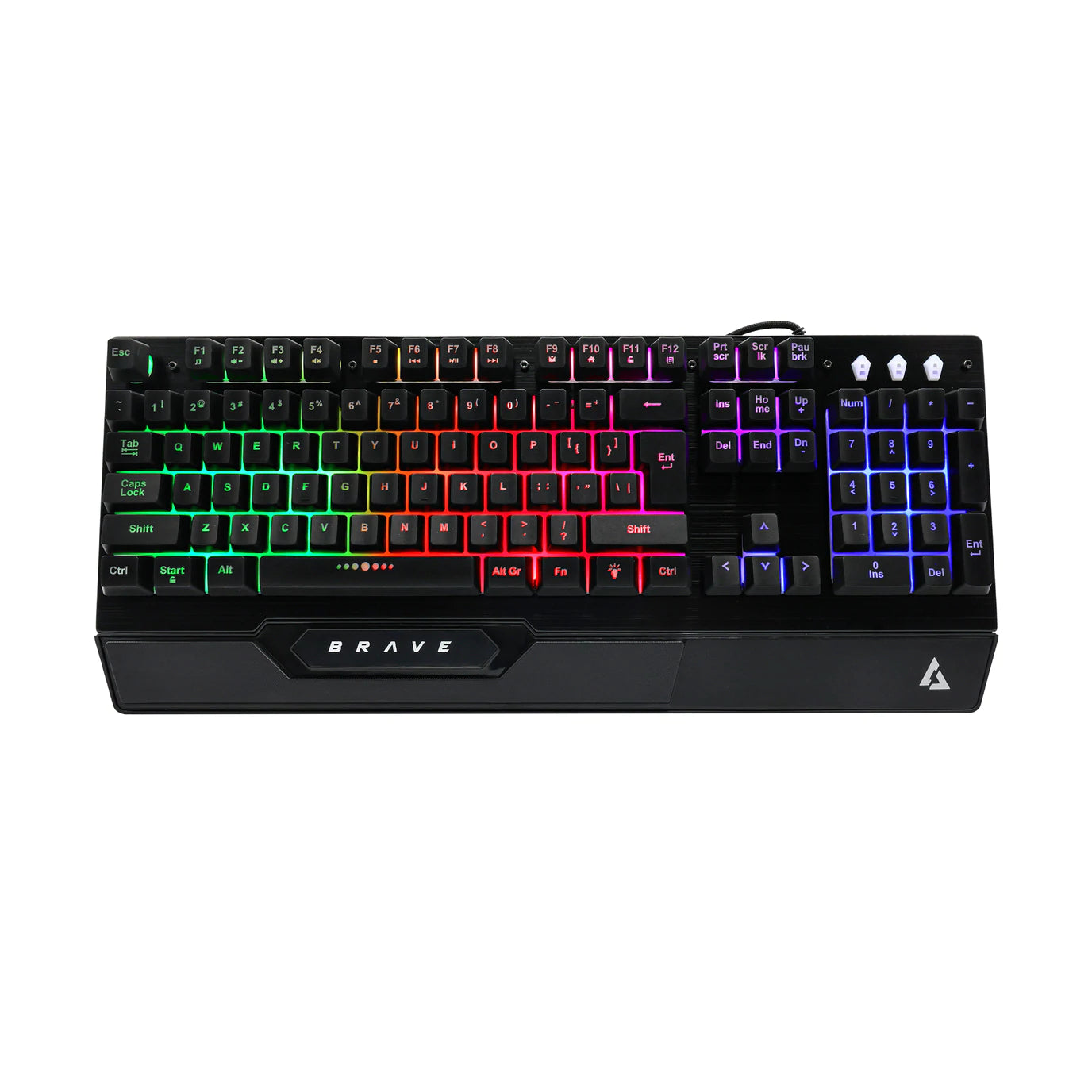 Gaming Keyboard, Mouse & Mouse Pad with LED Combo Brave BRV84 USB