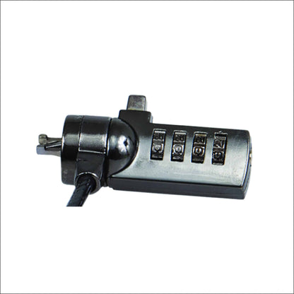 Galvanized Steel Keylock with Combination Code for Laptop. Nano Slot. Secure your assets.