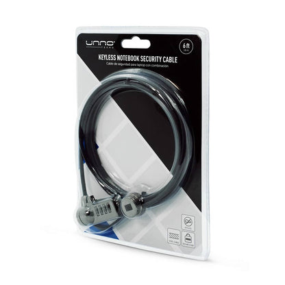 Candado de Acero Galvanizado con Código de Combinación para Laptop. Ranura Nano. Asegure sus activos.