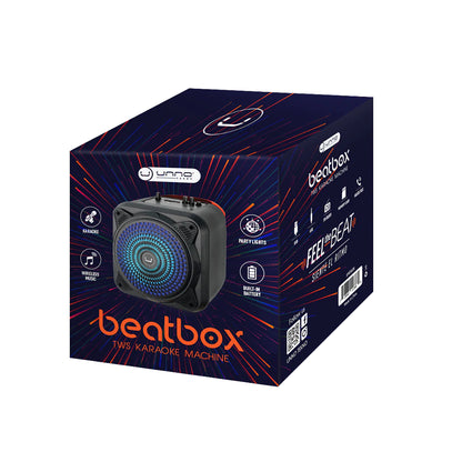 Karaoke Speaker, Beatbox TWS with Led Lights and Mic