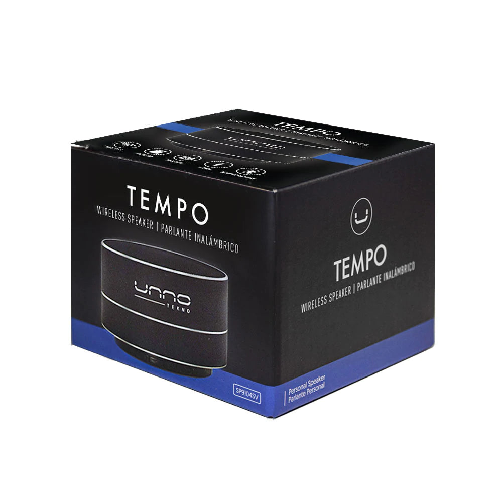 Speaker Tempo Wireless Bluetooth, 3W Output power, Hands-free calling and FM Stereo