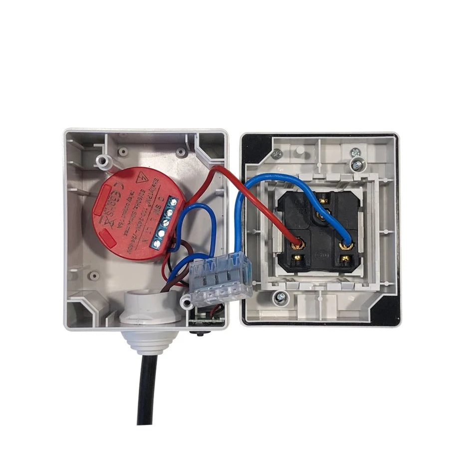 Shelly Outdoor Box IP55 Rated with Shelly 1 Inside